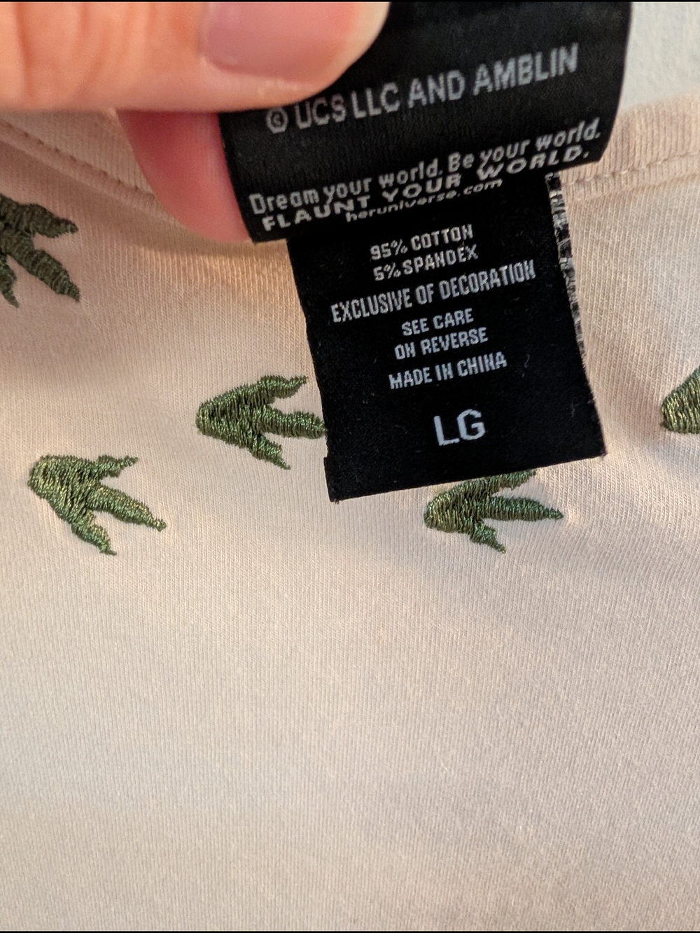 Her Universe Jurassic Park Raptor Embroidered Tee - Picture 7 of 7
